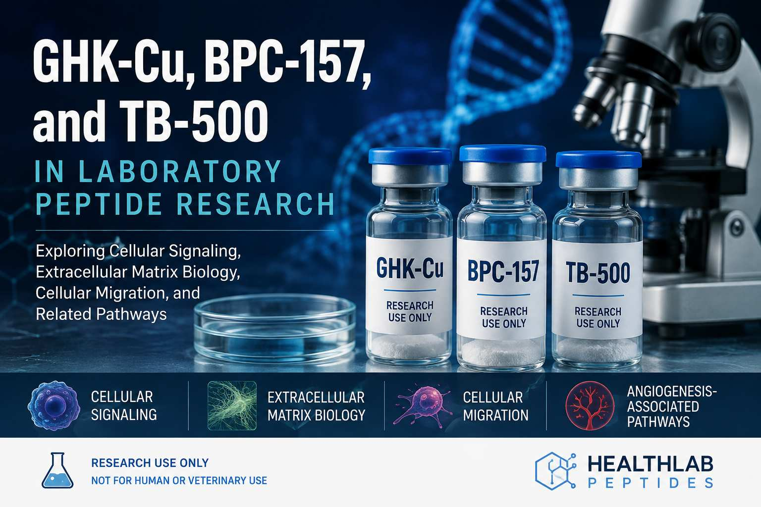 GHK-Cu BPC-157 and TB-500 laboratory peptide research