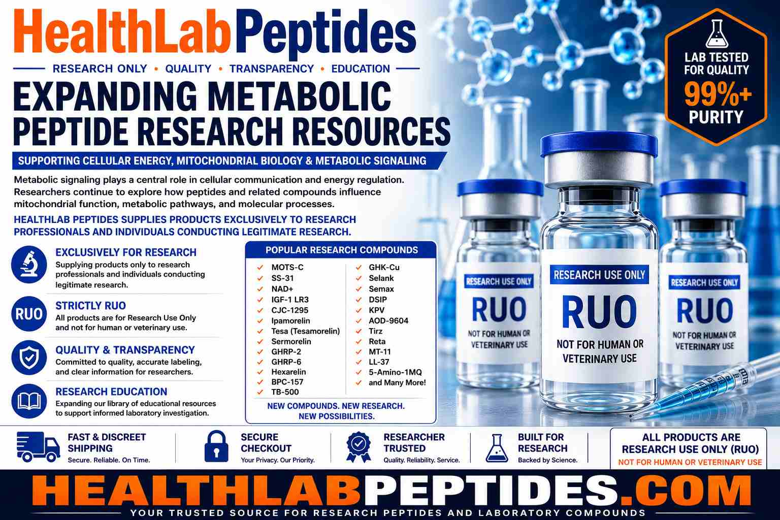 HealthLab Peptides metabolic peptide research resources for laboratory researchers